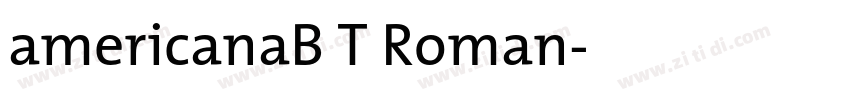 americanaB T Roman字体转换